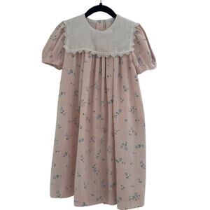 Vintage Sarah Kent Cottagecore Floral Prairie Dress 80s Gone with the Wind Sz 6